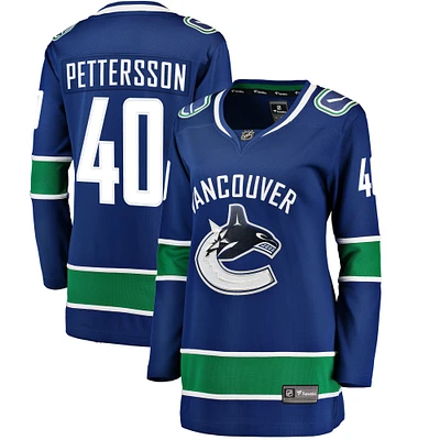 Fanatiques féminines de marque Elias Pettersson Blue Vancouver Canucks Premier Breakaway Home - Maillot joueur