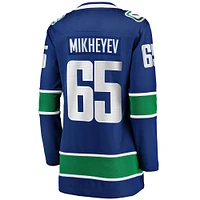 Women's Fanatics Ilya Mikheyev Blue Vancouver Canucks Home Breakaway Player Jersey