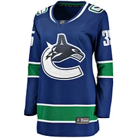 Fanatiques féminines de marque Thatcher Demko Blue Vancouver Canucks Home Breakaway - Maillot joueur