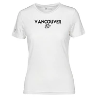 T-shirt blanc pour femme Levelwear Vancouver Canucks Maddox City Capsule