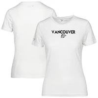 T-shirt blanc pour femme Levelwear Vancouver Canucks Maddox City Capsule