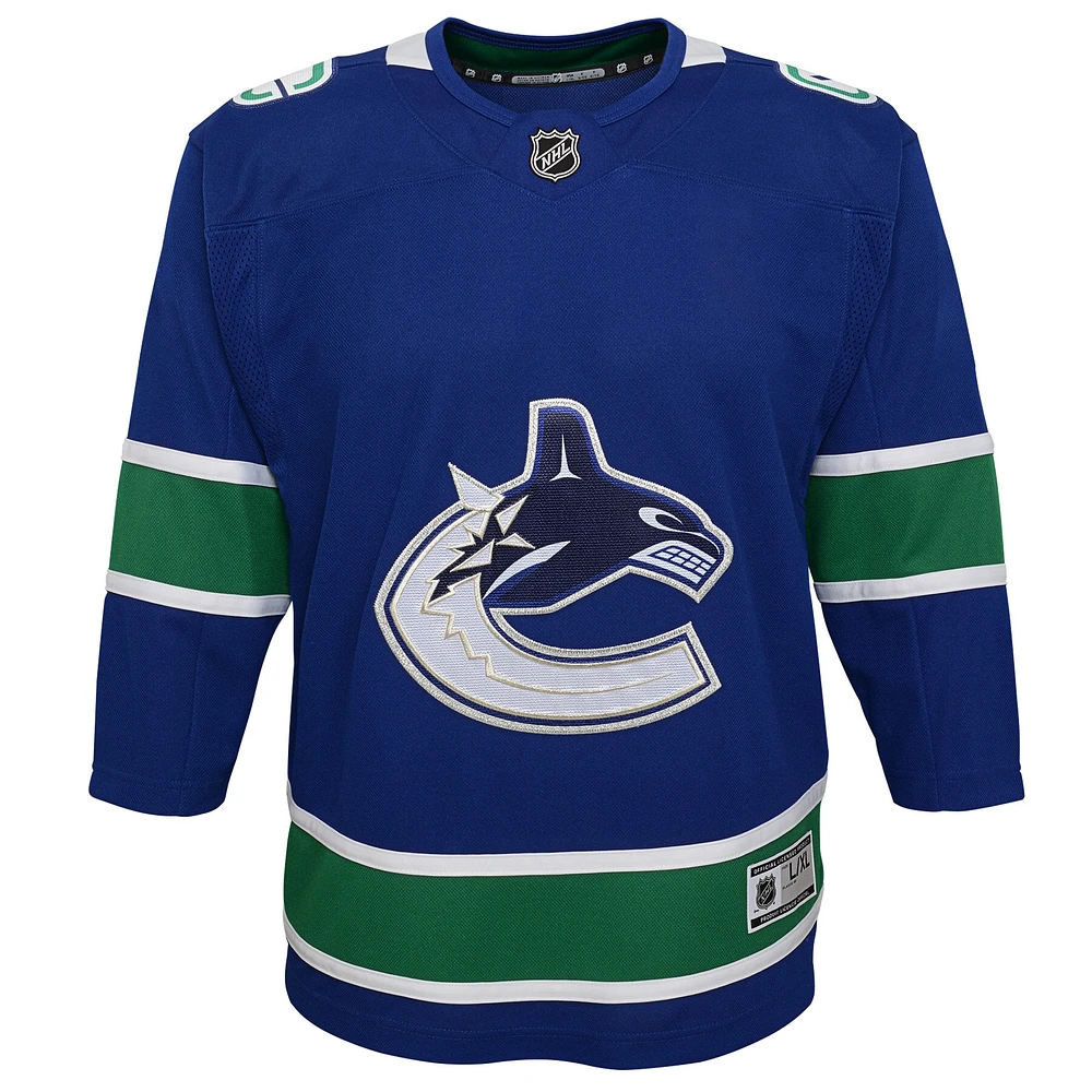 Maillot Vancouver Canucks Premier bleu pour jeune