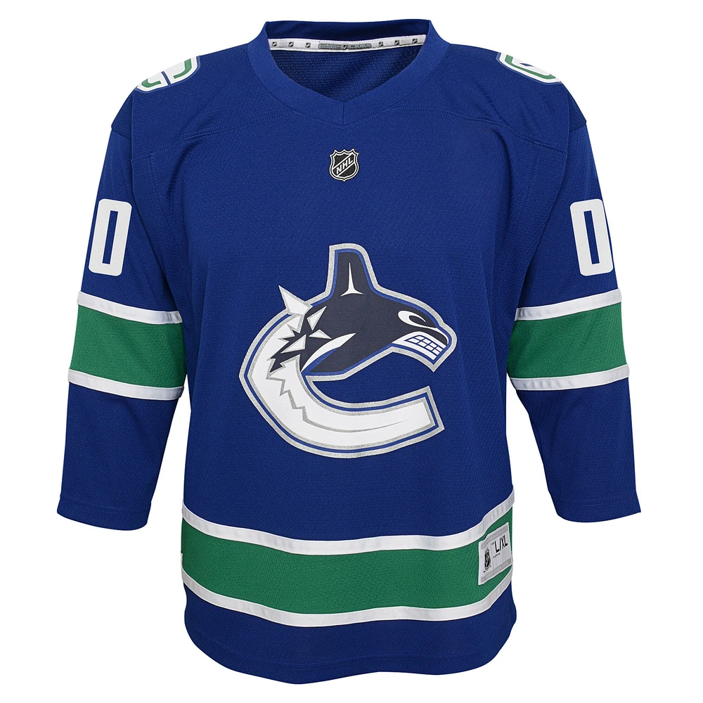 Youth Blue Vancouver Canucks - Replica Custom Jersey