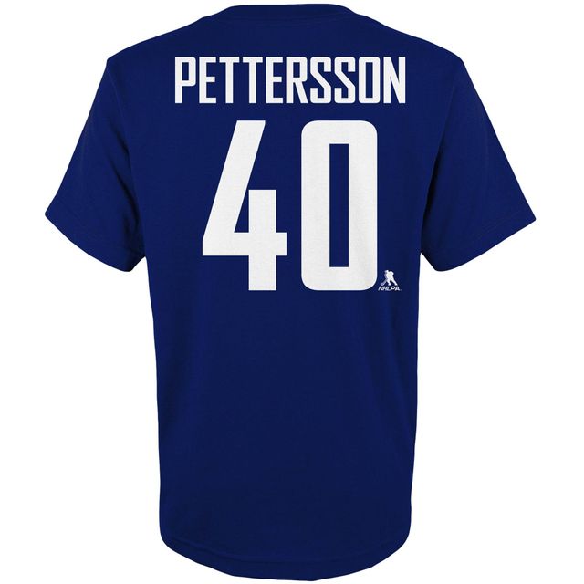 Jeune Elias Pettersson Blue Vancouver Canucks Player Name & Number - T-shirt