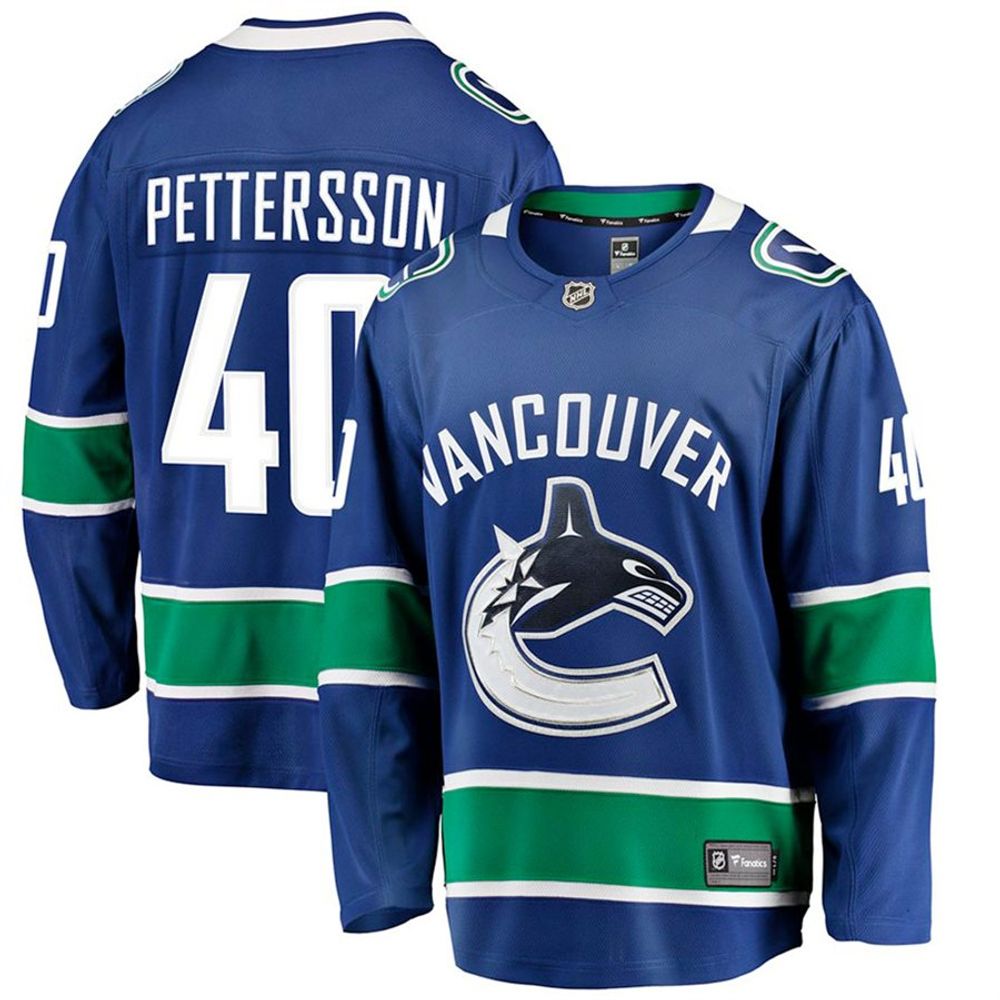 Vancouver Canucks Blue Breakaway Jersey by Fanatics