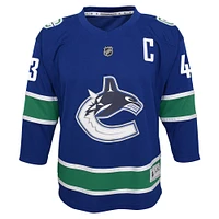 Youth Quinn Hughes Blue Vancouver Canucks Home Replica Player Jersey