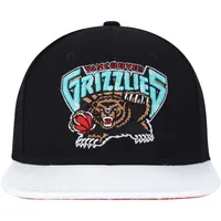 Men's Mitchell & Ness Black Vancouver Grizzlies Hardwood Classics Snapback  Hat