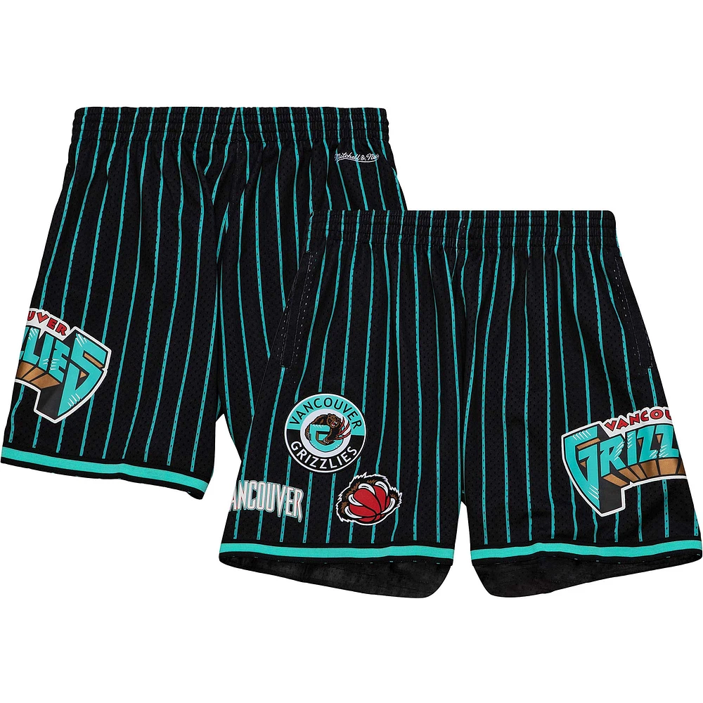 Mitchell & Ness pour homme Black Vancouver Grizzlies Hardwood Classics City Collection Short