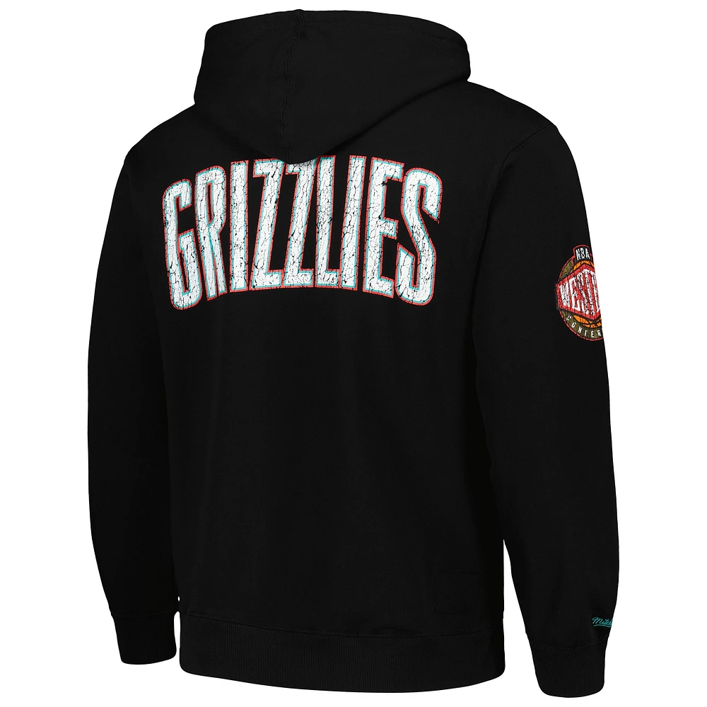 Men's Mitchell & Ness Black Vancouver Grizzlies Hardwood Classics OG 2.0 Pullover Hoodie