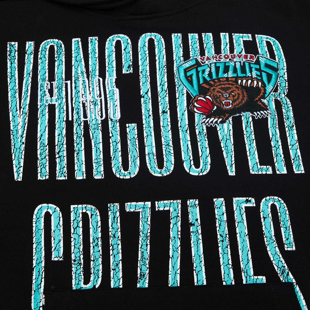 Sweat à capuche noir Mitchell & Ness Vancouver Grizzlies Hardwood Classics OG 2.0 pour hommes