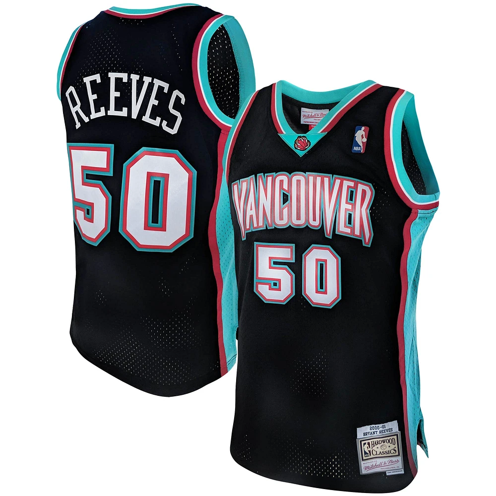 Maillot homme Mitchell & Ness Bryant Reeves Black Vancouver Grizzlies Hardwood Classics 2000 Swingman