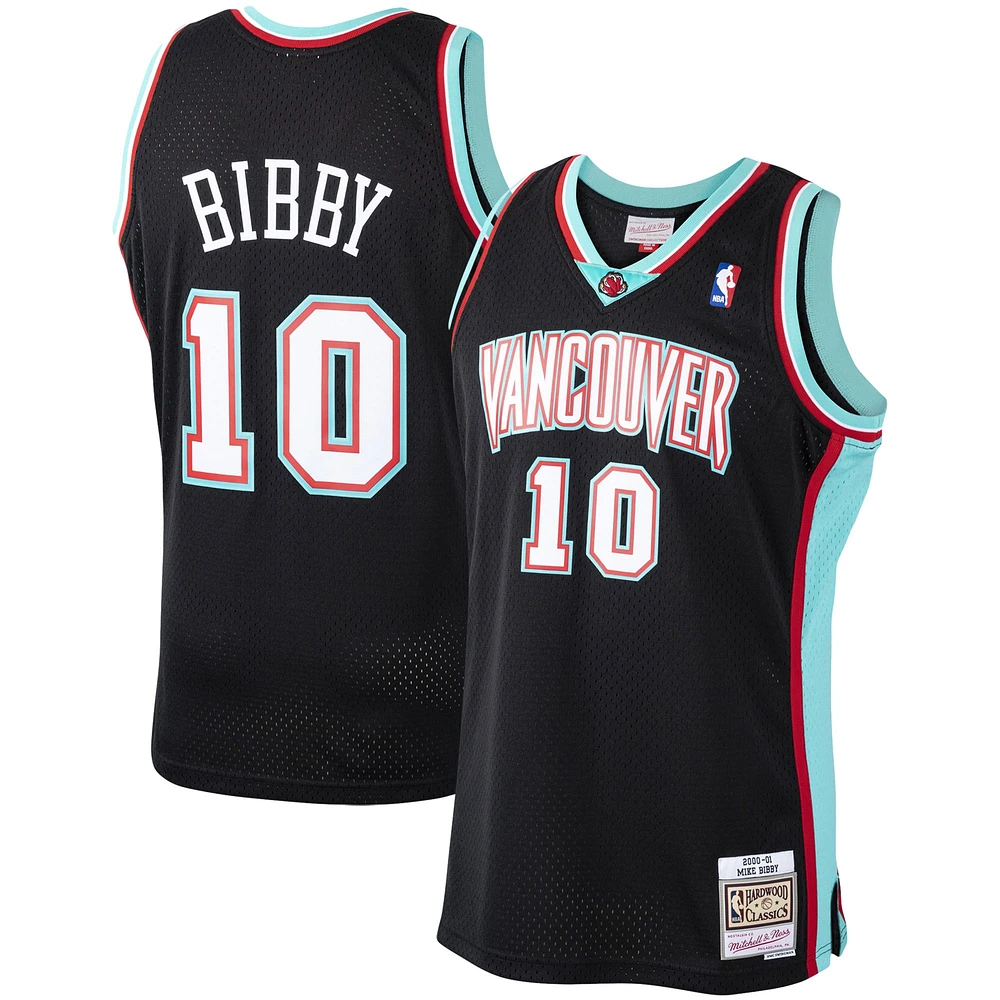 Maillot Swingman Mitchell & Ness Mike Bibby Vancouver Grizzlies 2000/01 Hardwood Classics pour hommes, noir