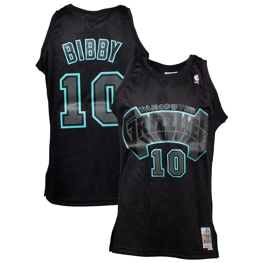 Mitchell & Ness Mike Bibby Noir Vancouver Grizzlies Hardwood Classics Maillot Swingman dynamique pour homme