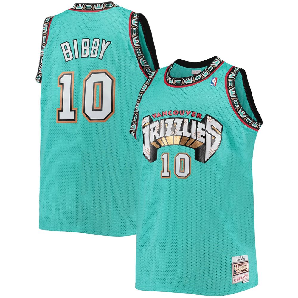 Men's Mitchell & Ness Mike Bibby Black Vancouver Grizzlies