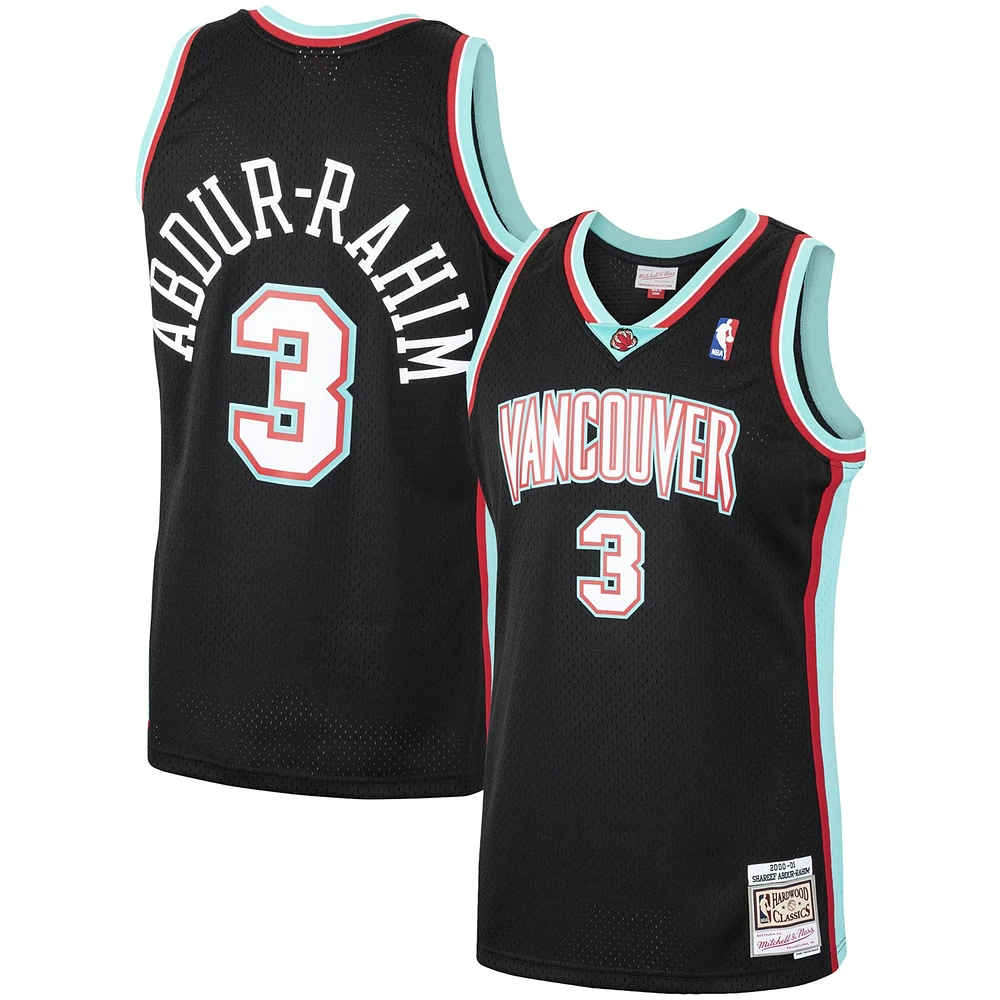 Maillot Swingman Mitchell & Ness Shareef Abdur-Rahim noir Vancouver Grizzlies 2000/01 pour hommes