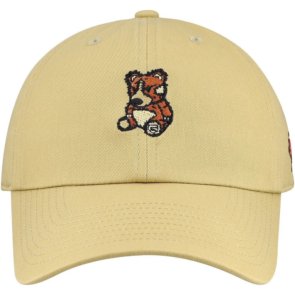 Casquette ajustable en peluche Hardwood Classics pour homme avec logo Vancouver Grizzlies de Mitchell & Ness Tan