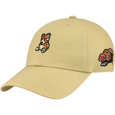 Casquette ajustable en peluche Hardwood Classics pour homme avec logo Vancouver Grizzlies de Mitchell & Ness Tan