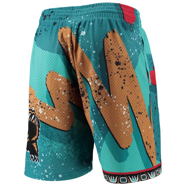 Mitchell & Ness Turquoise Vancouver Grizzlies Hardwood Classics 1998 Hyper Hoops Swingman Short