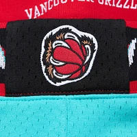 Short en maille authentique NBA x Just Don pour hommes Mitchell & Ness Turquoise Vancouver Grizzlies Hardwood Classics