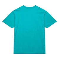 Men's Mitchell & Ness Turquoise Vancouver Grizzlies Hardwood Classics Neon Nights Premium T-Shirt