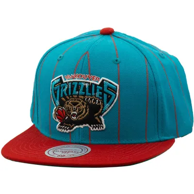 Mitchell & Ness Men's Red, Black Vancouver Grizzlies Hardwood Classics Snapback  Hat