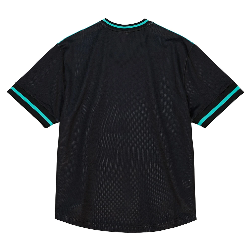 Mitchell & Ness Turquoise Vancouver Grizzlies Jumbotron 3.0 T-shirt à col en V maille pour homme