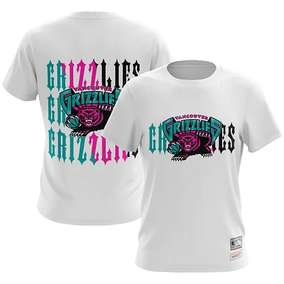 T-shirt Mitchell & Ness Vancouver Grizzlies A Good Trip pour homme, blanc