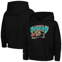 Youth Mitchell & Ness Black Vancouver Grizzlies Hardwood Classics Retro Logo Pullover Hoodie