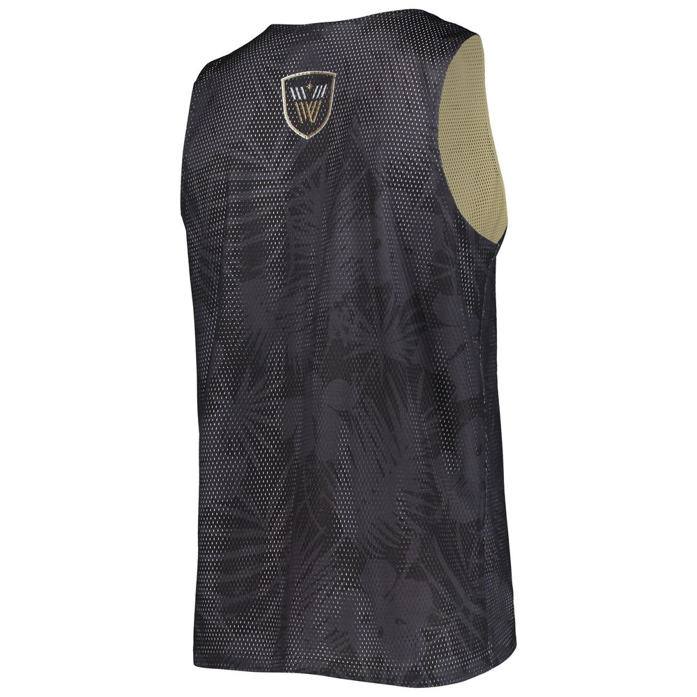 Men's FOCO Black/Gold Vancouver Warriors Reversible Mesh Tank Top