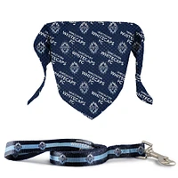 Laisse et bandana pour animaux de compagnie Blue Vancouver Whitecaps FC 6' - Ensemble