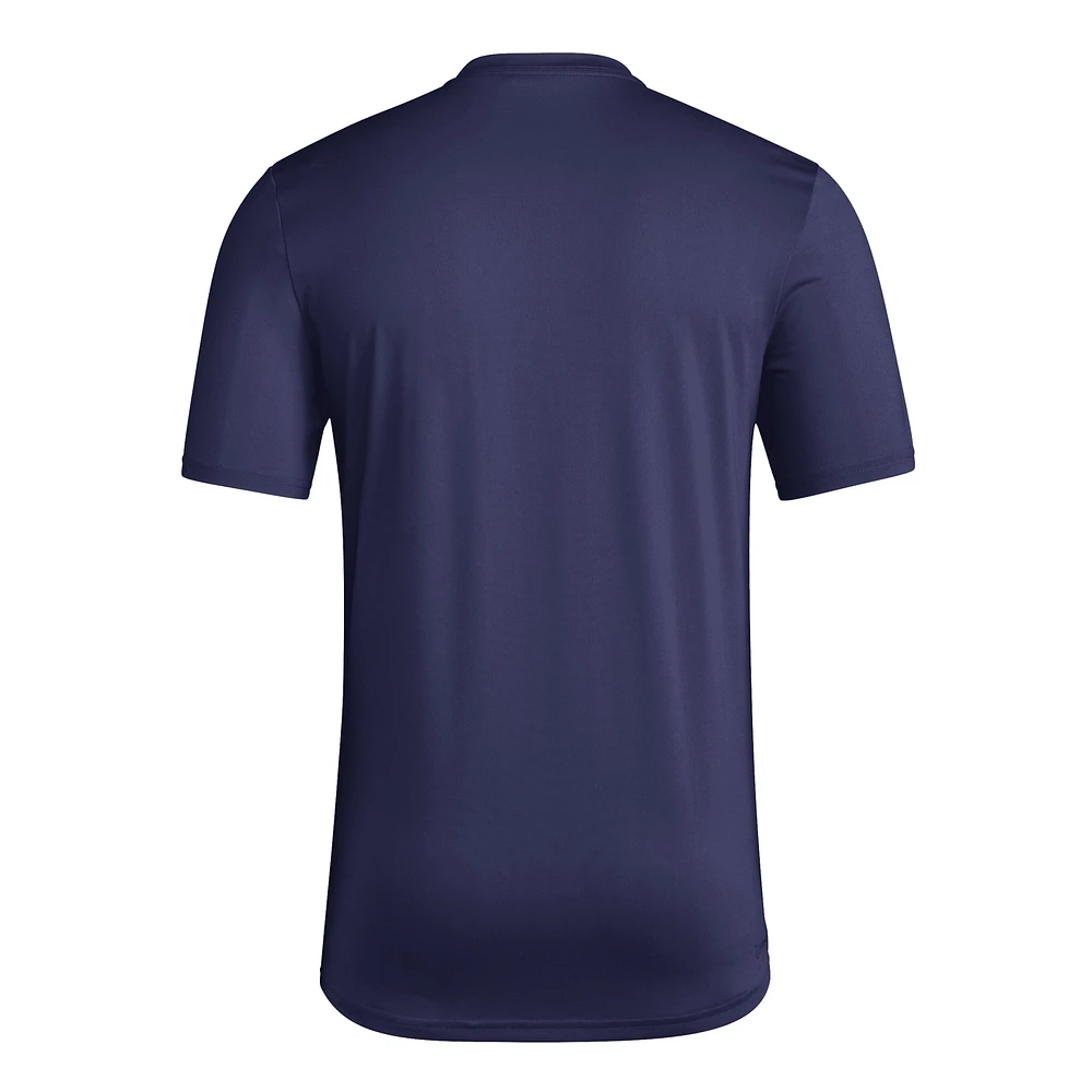 T-shirt d'avant-match bleu marine adidas Vancouver Whitecaps FC pour homme
