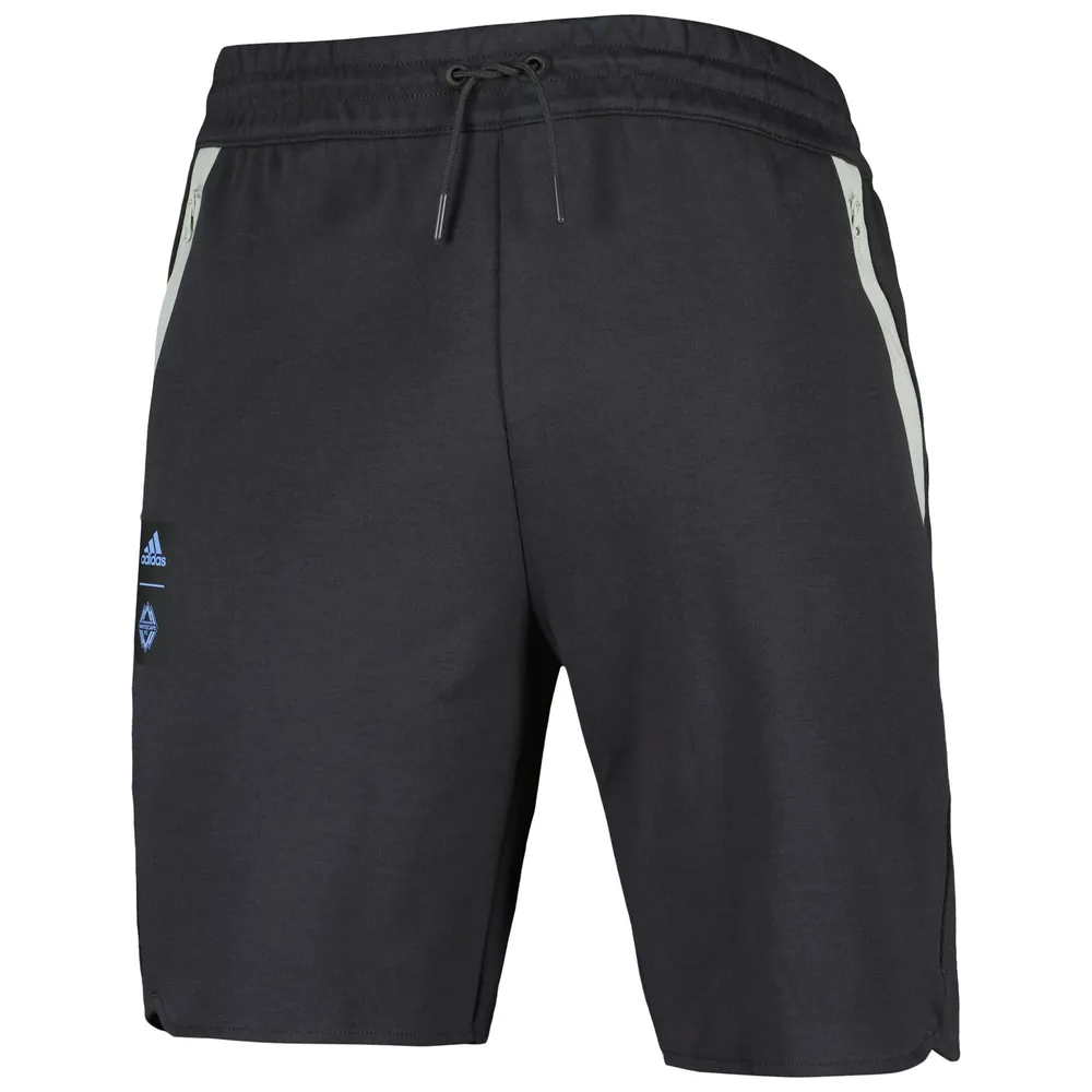 Men's adidas Black Vancouver Whitecaps FC 2023 Player Travel Shorts