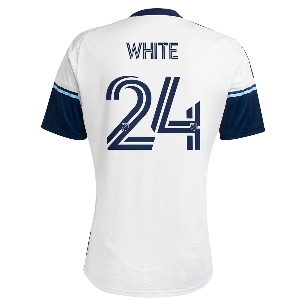 Men's adidas Brian White Vancouver Whitecaps FC 2025 The Peak Replica Player Jersey