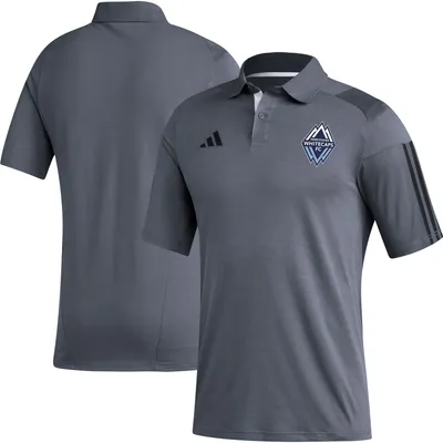 Polo d'entraînement des Vancouver Whitecaps FC adidas gris pour homme