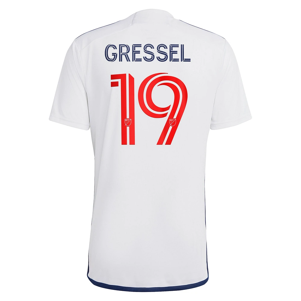 Men's adidas Julian Gressel White Vancouver Whitecaps FC 2023 Bloodlines - Replica Player Jersey