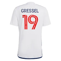 Men's adidas Julian Gressel White Vancouver Whitecaps FC 2023 Bloodlines - Replica Player Jersey