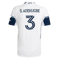 Men's adidas Samuel Adekugbe White Vancouver Whitecaps FC 2025 The Peak Authentic Player Jersey