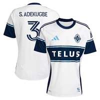 Men's adidas Samuel Adekugbe White Vancouver Whitecaps FC 2025 The Peak Replica Player Jersey