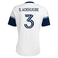 Men's adidas Samuel Adekugbe White Vancouver Whitecaps FC 2025 The Peak Replica Player Jersey