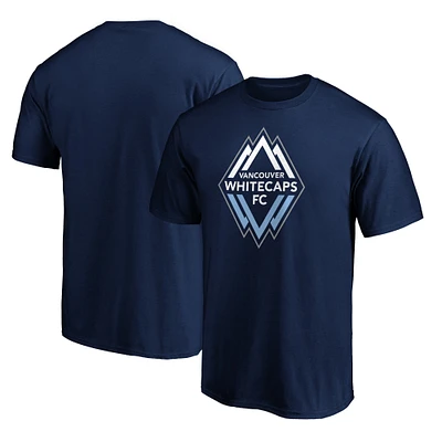 Men's Fanatics Navy Vancouver Whitecaps FC Logo T-Shirt