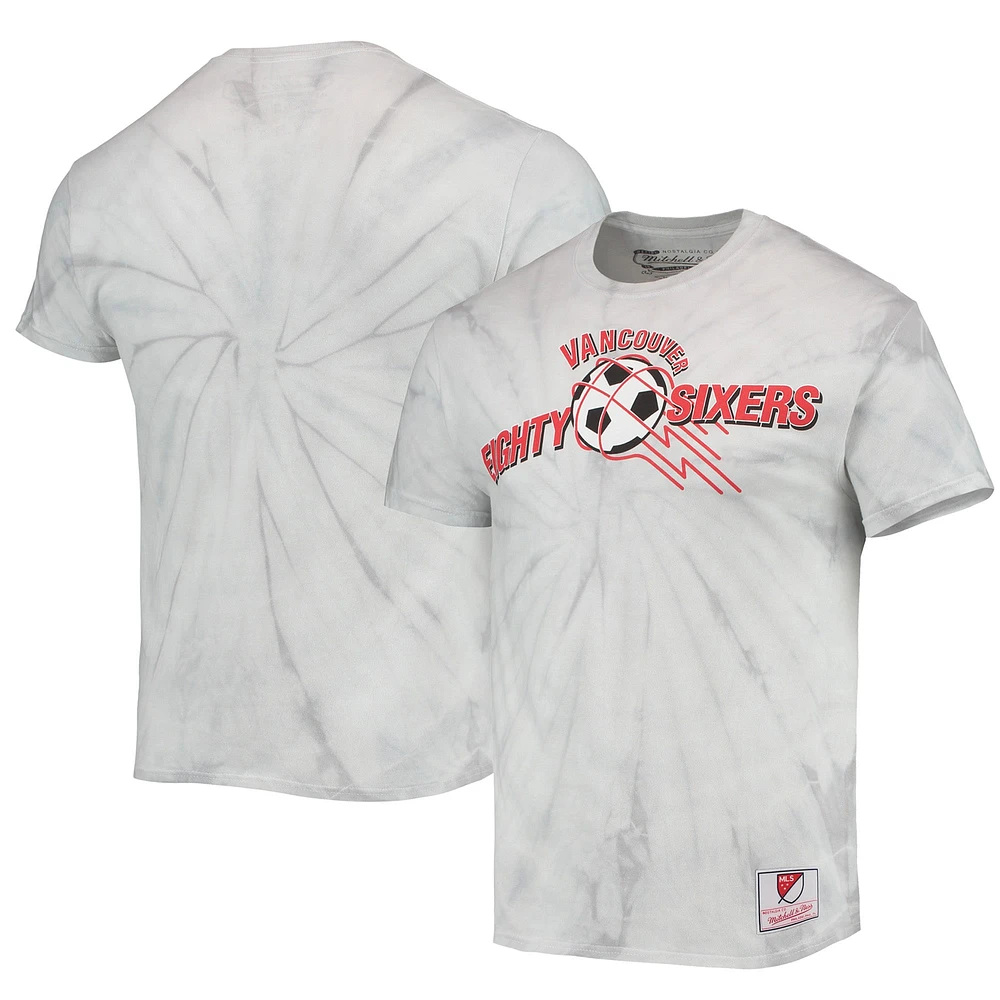 Men's Mitchell & Ness White Vancouver Whitecaps FC Since '96 Tie-Dye T-Shirt