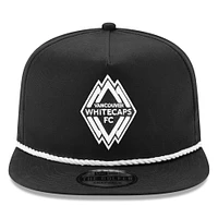 Casquette réglable de golfeur New Era noire Vancouver Whitecaps FC 2024 Kick Off Collection pour homme