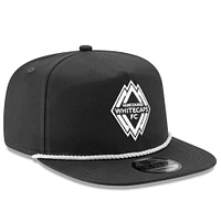 Men's New Era Black Vancouver Whitecaps FC 2024 Kick Off Collection Golfer Adjustable Hat