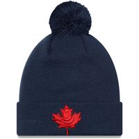 Men's New Era Deep Sea Blue Vancouver Whitecaps FC Jersey Hook - Cuffed Knit Hat with Pom