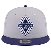 Casquette Snapback bicolore 9FIFTY Vancouver Whitecaps FC New Era pour homme, gris