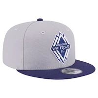 Casquette Snapback bicolore 9FIFTY Vancouver Whitecaps FC New Era pour homme, gris
