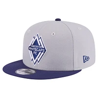 Casquette Snapback bicolore 9FIFTY Vancouver Whitecaps FC New Era pour homme, gris