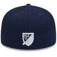 Casquette ajustée 59FIFTY pour homme Vancouver Whitecaps FC 2023 Canada Day New Era bleu marine