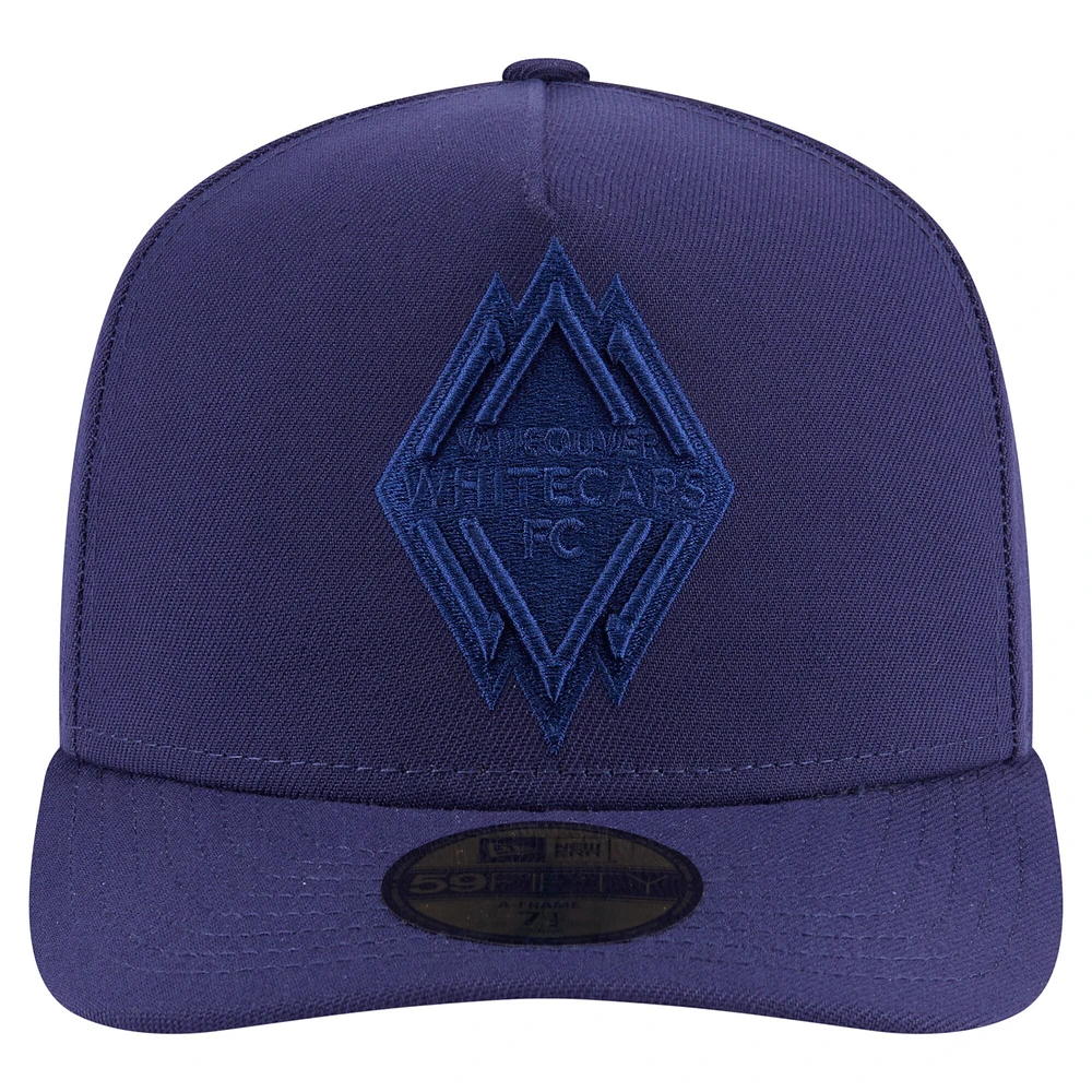 Casquette ajustée A-Frame 59FIFTY pour homme, bleu marine, Vancouver Whitecaps FC Color Pack, New Era