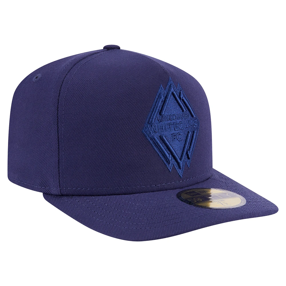 Casquette ajustée A-Frame 59FIFTY pour homme, bleu marine, Vancouver Whitecaps FC Color Pack, New Era